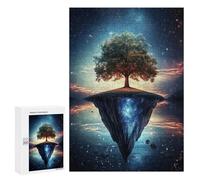 Jigsaw Puzzles 300 PCS for Teenagerss Floating Island Tree Jigsaws for Adults Relax Games Precision Cutting Deal As Gifts for The Whole Family 300 PCS