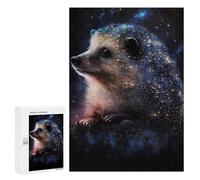 Jigsaw Puzzles 300 PCS for Teenagerss Galactic Hedgehog Art Print -1 Puzzles for Adults Fun Games Difficult Hard Challenging To Complete 300 PCS