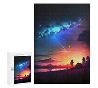 Jigsaw Puzzles 300 PCS for Teenagerss Galactic Sunset Reverie Jigsaw for Adults DIY Toys Analysis And Logic Deal As Gifts for The Whole Family 300 PCS