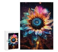 Jigsaw Puzzles 300 PCS for Teenagerss Galaxy SunFlower Cosmic Puzzles for Adults Fun Games Difficult Hard Challenging To Complete 300 PCS