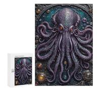 Jigsaw Puzzles 300 PCS for Teenagerss God Legend Cthulhu Puzzles for Adults Fun Games Difficult Hard Challenging To Complete 300 PCS
