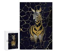 Jigsaw Puzzles 300 PCS for Teenagerss Golden Zebra Jigsaws for Adults Toy Wall Decor Difficult Hard Challenging To Complete 300 PCS