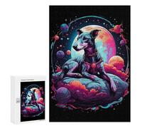 Jigsaw Puzzles 300 PCS for Teenagerss Greyhound Puppies Jigsaws for Adults Relax Games Precision Cutting Deal As Gifts for The Whole Family 300 PCS