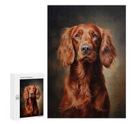 Jigsaw Puzzles 300 PCS for Teenagerss Irish Setter Jigsaws for Adults Toy Wall Decor Difficult Hard Challenging To Complete 300 PCS