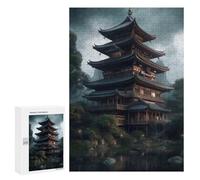 Jigsaw Puzzles 300 PCS for Teenagerss Japanese Architecture 2 Jigsaws for Adults Relax Games Precision Cutting Deal As Gifts for The Whole Family 300 PCS