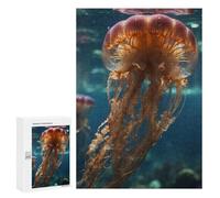 Jigsaw Puzzles 300 PCS for Teenagerss Jellyfish Underwater Jigsaws for Adults Hands-on Game But Fun And Humorous Birthday Present, Gifts, 300 PCS