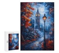 Jigsaw Puzzles 300 PCS for Teenagerss London Nightfall Jigsaw for Adults DIY Toys Analysis And Logic Deal As Gifts for The Whole Family 300 PCS