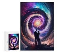 Jigsaw Puzzles 300 PCS for Teenagerss Love in The Cosmic Spiral Jigsaw for Adults Hands-on Game Wall Art Challenging To Complete 300 PCS