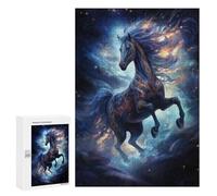 Jigsaw Puzzles 300 PCS for Teenagerss Magic Space Horse Jigsaws for Adults Hands-on Game But Fun And Humorous Birthday Present, Gifts, 300 PCS
