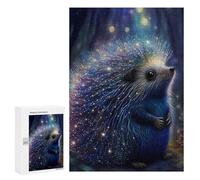 Jigsaw Puzzles 300 PCS for Teenagerss Magical Hedgehog Forest Jigsaw Puzzle DIY Toys A Work of Art Deal As Gifts for The Whole Family 300 PCS