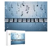 Jigsaw Puzzles 300 PCS for Teenagerss Music Notes Piano Keyboard Art Jigsaws for Adults Hands-on Game But Fun And Humorous Deal As Gifts for The Whole Family 300 PCS