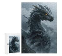 Jigsaw Puzzles 300 PCS for Teenagerss Mystical Black Dragon Jigsaw for Adults Hands-on Game But Fun And Humorous for Birthday, Chrismas 300 PCS