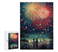 Jigsaw Puzzles 300 PCS for Teenagerss New Year Fireworks Jigsaw for Adults Hands-on Game But Fun And Humorous for Birthday, Chrismas 300 PCS