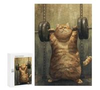 Jigsaw Puzzles 300 PCS for Teenagerss Orange Tabby Cat Lifting Jigsaw for Adults DIY Toys Analysis And Logic Deal As Gifts for The Whole Family 300 PCS