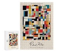 Jigsaw Puzzles 300 PCS for Teenagerss Paul Klee Modern Art Puzzles for Adults Fun Games Difficult Hard Challenging To Complete 300 PCS