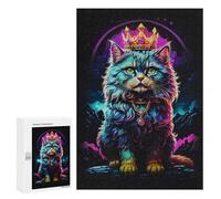 Jigsaw Puzzles 300 PCS for Teenagerss Persian Cat Abstract Jigsaws for Adults Relax Games Precision Cutting Deal As Gifts for The Whole Family 300 PCS