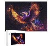 Jigsaw Puzzles 300 PCS for Teenagerss Phoenix Rise Celestial Flame Artwork -1 Jigsaws for Adults Hands-on Game But Fun And Humorous Deal As Gifts for The Whole Family 300 PCS