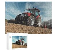 Jigsaw Puzzles 300 PCS for Teenagerss Powerful Farm Tractor in Action -7 Jigsaw Puzzle DIY Toys A Work of Art Deal As Gifts for The Whole Family 300 PCS