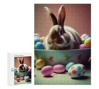 Jigsaw Puzzles 300 PCS for Teenagerss Rabbit Easter Bunny Animal Jigsaws for Adults Toy Wall Decor Difficult Hard Challenging To Complete 300 PCS