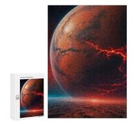 Jigsaw Puzzles 300 PCS for Teenagerss Red Mars Landscape Jigsaw for Adults Hands-on Game But Fun And Humorous for Birthday, Chrismas 300 PCS