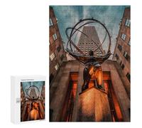 Jigsaw Puzzles 300 PCS for Teenagerss Rockefeller Center Jigsaws for Adults Hands-on Game But Fun And Humorous Birthday Present, Gifts, 300 PCS