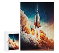 Jigsaw Puzzles 300 PCS for Teenagerss Rocket Launch Future Jigsaw for Adults DIY Toys Analysis And Logic Deal As Gifts for The Whole Family 300 PCS