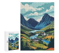 Jigsaw Puzzles 300 PCS for Teenagerss Scottish Highlands Jigsaws for Adults Toy Wall Decor Difficult Hard Challenging To Complete 300 PCS