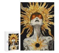 Jigsaw Puzzles 300 PCS for Teenagerss Sun Goddess Digital Art Jigsaw for Adults DIY Toys But Fun And Humorous Educational Challenge 300 PCS