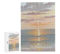 Jigsaw Puzzles 300 PCS for Teenagerss Sunrise Over The BlueOcean Jigsaws for Adults Hands-on Game But Fun And Humorous Birthday Present, Gifts, 300 PCS