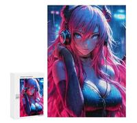 Jigsaw Puzzles 300 PCS for Teenagerss Sweet Demon Girl Puzzles for Adults Fun Games Difficult Hard Challenging To Complete 300 PCS