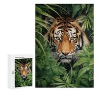 Jigsaw Puzzles 300 PCS for Teenagerss Tiger In The Jungle Jigsaws for Adults Toy Wall Decor Difficult Hard Challenging To Complete 300 PCS