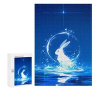 Jigsaw Puzzles 300 PCS for Teenagerss White Celestial Rabbit Jigsaws for Adults Toy Wall Decor Difficult Hard Challenging To Complete 300 PCS