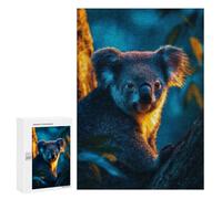 Jigsaw Puzzles 300 PCS Koala in Tree at Sunset Jigsaws for Adults Puzzle But Fun And Humorous Every Piece Is Unique - Family Fun & Game Night 300 PCS