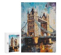 Jigsaw Puzzles 300 PCS London Bridge Reflections Jigsaws for Adults Puzzle But Fun And Humorous Every Piece Is Unique - Family Fun & Game Night 300 PCS