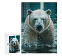 Jigsaw Puzzles 300 PCS Majestic Polar Bear Teenagers Puzzles Relax Games Difficult Challenge Unique Birthday And Xmas Gifts 300 PCS