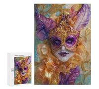 Jigsaw Puzzles 300 PCS Masquerade Mask Artwork Jigsaws for Adults Puzzle But Fun And Humorous Every Piece Is Unique - Family Fun & Game Night 300 PCS