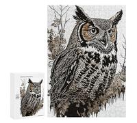 Jigsaw Puzzles 300 PCS Owl Splatter Teenagers Puzzles Relax Games Difficult Challenge Unique Birthday And Xmas Gifts 300 PCS