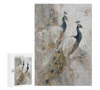 Jigsaw Puzzles 300 PCS Peacock Artwork Painting Jigsaws for Adults Puzzle But Fun And Humorous Every Piece Is Unique - Family Fun & Game Night 300 PCS