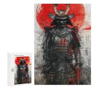 Jigsaw Puzzles 300 PCS Samurai Warrior Art Print-4 Jigsaws for Adults Puzzle But Fun And Humorous Every Piece Is Unique - Family Fun & Game Night 300 PCS