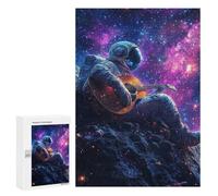 Jigsaw Puzzles 300 PCS Space Guitarist Cosmic Melody -2 Jigsaw for Teenagers Improve Memory Difficult And Challenge Brainteaser Family Games 300 PCS