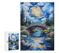 Jigsaw Puzzles 300 PCS Whirlwind Bridge Teenagers Puzzles Relax Games Difficult Challenge Unique Birthday And Xmas Gifts 300 PCS