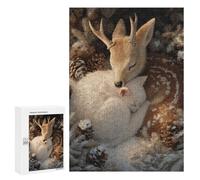 Jigsaw Puzzles 300 PCS Winter Forest Friends Jigsaws for Adults Puzzle But Fun And Humorous Every Piece Is Unique - Family Fun & Game Night 300 PCS