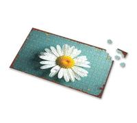 Jigsaw Puzzles 300 Pieces For Adults A White Daisy With A Yellow Center. Picture Puzzle Puzzles 500 Pieces Puzzle Books For Adults(500PCS)