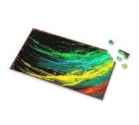 Jigsaw Puzzles 300 Pieces For Adults Abstract Colors: A Dynamic Fusion Of Green, Blue, Yellow, And Red Picture Puzzle Puzzles 500 Pieces 500 Piece Puzzles For Adults(300PCS)