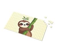 Jigsaw Puzzles 300 Pieces For Adults Adorable Sloth Clinging To Bamboo Picture Puzzle Gift For 4 Year Old Boy Easter Gifts For Adults(500PCS)