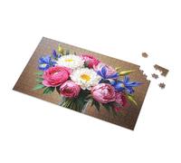 Jigsaw Puzzles 300 Pieces For Adults Colorful Bouquet: A Symphony Of Flowers Picture Puzzle Gift For 4 Year Old Boy Easter Gifts For Adults(500PCS)