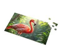 Jigsaw Puzzles 300 Pieces For Adults Flamingo In The Tropical Jungle Picture Puzzle Gift For 4 Year Old Boy Easter Gifts For Adults(1000PCS)