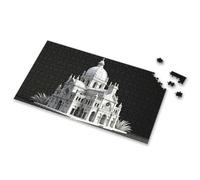 Jigsaw Puzzles 300 Pieces For Adults Grand White Cathedral Model With Ornate Details Picture Puzzle Puzzles 500 Pieces 500 Piece Puzzles For Adults(500PCS)