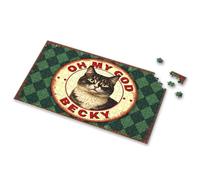 Jigsaw Puzzles 300 Pieces For Adults Oh My God Becky Cat Poster Picture Puzzle Puzzles 500 Pieces Puzzle Books For Adults(500PCS)