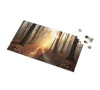 Jigsaw Puzzles 300 Pieces For Adults Sunrise In The Autumn Forest Picture Puzzle Gift For 4 Year Old Boy Easter Gifts For Adults(1000PCS)